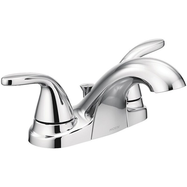 Moen Moen Adler WS84403 Bathroom Faucet, 2-Faucet Handle, 2-1/4 in H Spout, Metal, Chrome 84603/WS84403 - main