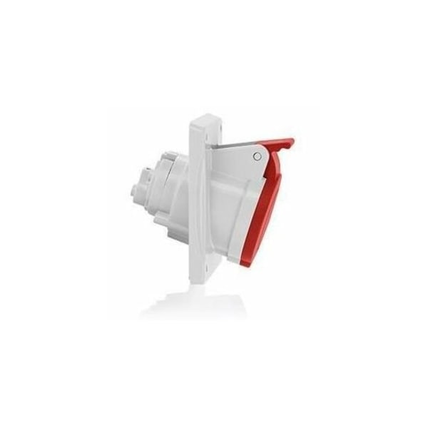 Leviton Pin & Sleeve Receptacle, 16 A, 380/415V AC, Three Phase, 3 Pole, Red S316-R6 - main