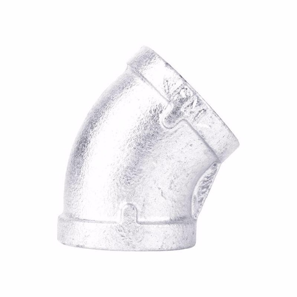 Stz Industries 1/4 in. FIP each X 1/4 in. D FIP Galvanized Malleable Iron 45 Degree Elbow 501801 - main