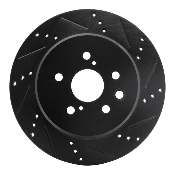Dynamic Friction Co DFC Brake Rotor - Drilled and Slotted - Black 633-75036R - main