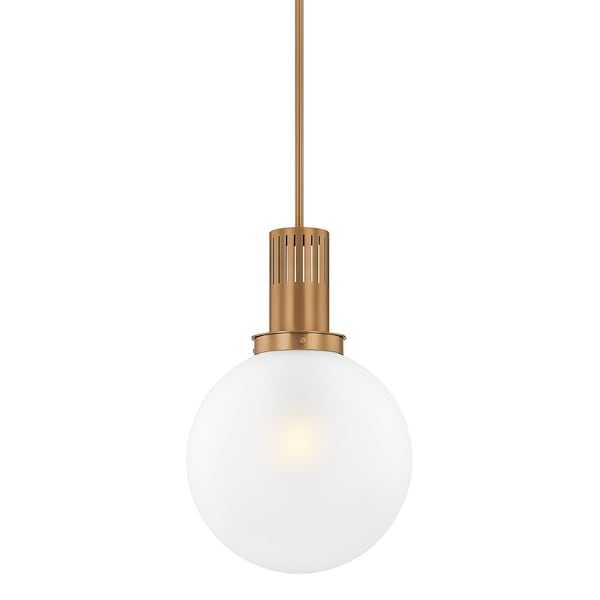 Troy Lighting Tobias 1 Light Pendant 15.75 In. Patina Brass F4616-PBR - main