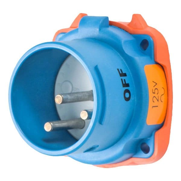 Meltric DS20 INLET POLY BLUE SIZE 2 TYPE 3R 1P+N+G 20 A 125 VAC 60 Hz NO AUX 33-18075 - main