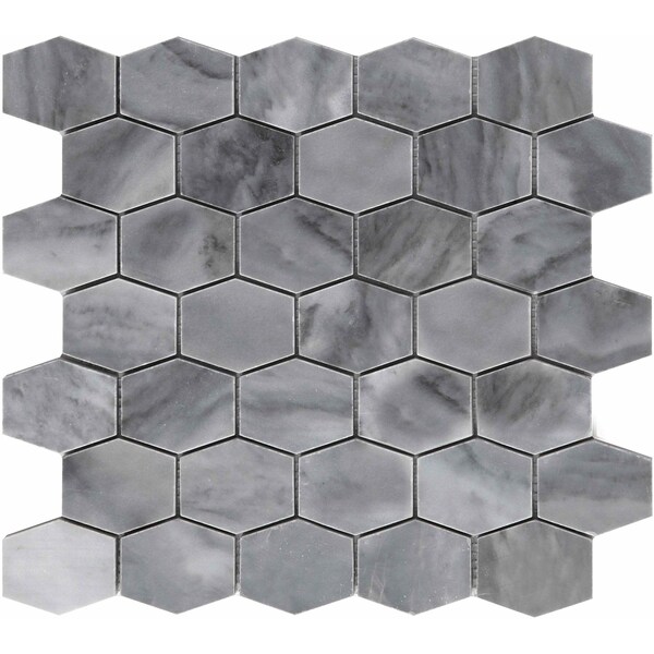 Apollo Tile 12x12 Bardiglio Nuvolato Marble Polished Floor and Wall Mosaic Tile 4.88 sqft/case, 5PK APLSE88G07A - main