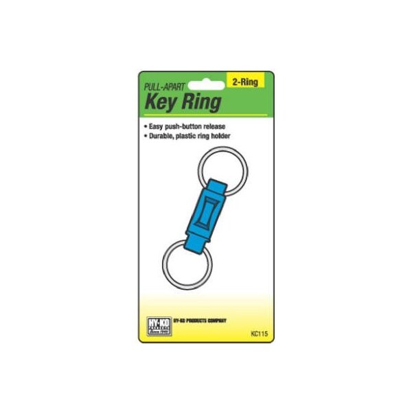 Hy-Ko Key Ring Pull Apart Plastic KC115 - main