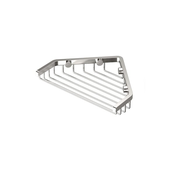 Gatco Corner 7" Shower Basket, Satin Nickel 1513 - main