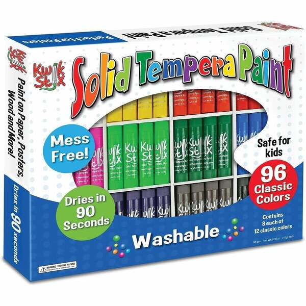 The Pencil Grip Kwik Stix™ Solid Tempera Paint Stick, Classic Colors, PK96 TPG-696 - main