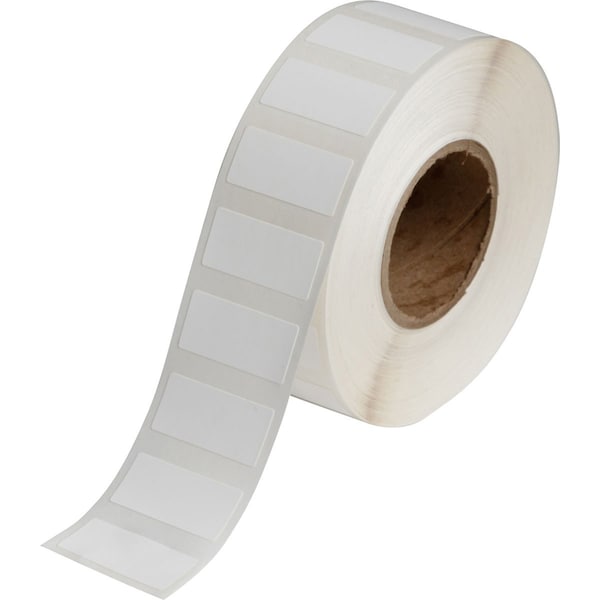 Brady BradyJet J2000 Paper Labels 0.6 in H x 1.3 in W White 1600/RL J20-256-2550 - main