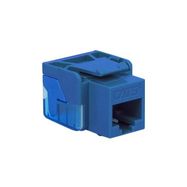 Icc Cat5e RJ45 Keystone Jack, Blue IC1078E5BL - main