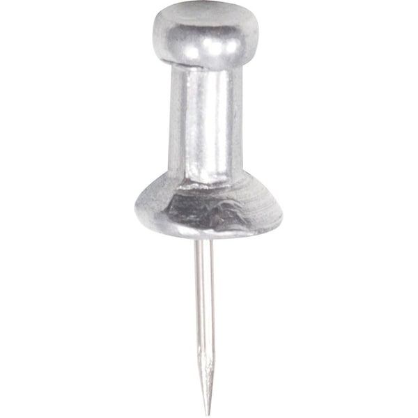Gem Office Products Push Pins, 3/8", Aluminum, PK100 CPAL3 - main