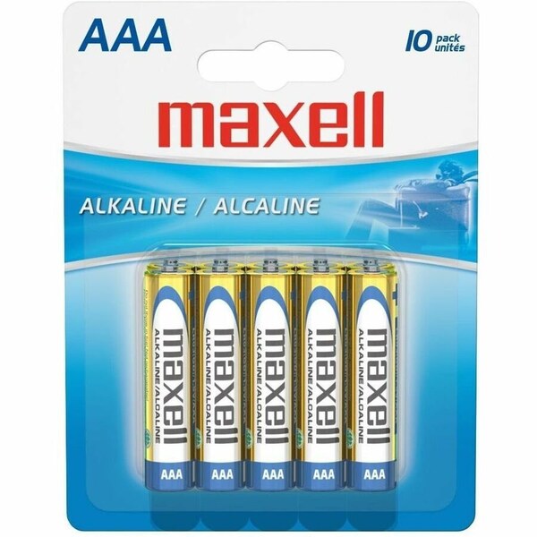 Maxell LR03 10BP AAA-Size Battery Pack - Alkaline - 1.5V DC 723810 - main