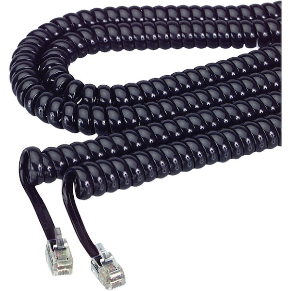 Softalk Phone Coil Cord, Twisstop, Detangler, Black 03201 - main