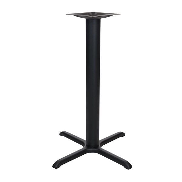 Bfm Seating Stamped Steel - 30 x 30 Cross Base - Bar Height - 4in Column - 11 7/8in Bolt-On Top Plate STB-30304T - main