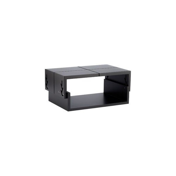 Homeroots Black Adjustable Five Level Ergonomic Monitor Stand 473008 - main
