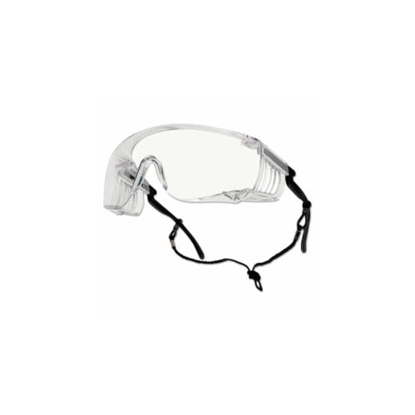 Bolle Safety Override Safety Glasses, Clear Poly Anti-Fog/Anti-Scratch Lens, Black Frame 286-40054 - main