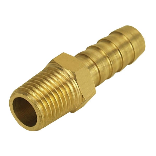 Powerhouse 98100 0.25 in. NPT Male x 0.37 in. Barb Straight Hose Barb Fitting PO3632038 - main