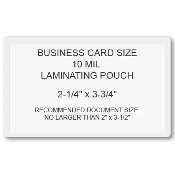 Sircle SircleLam Credit Card Pouches- 10 mil, 100PK CC-10 - main