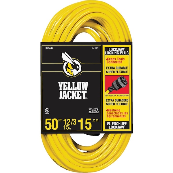 Yellow Jacket Lockjaw 50 Ft. 12/3 Extension Cord 2737 - main
