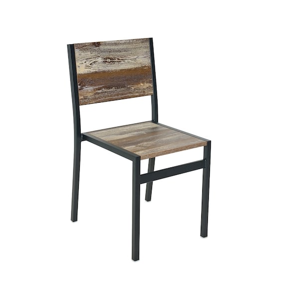 Bfm Seating Chester Chair - Farm House Relic Seat & Back - Steel Frame - Sand Black 102CFHR-SB - main