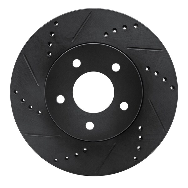 Dynamic Friction Co DFC Brake Rotor - Drilled and Slotted - Black 633-47063L - main
