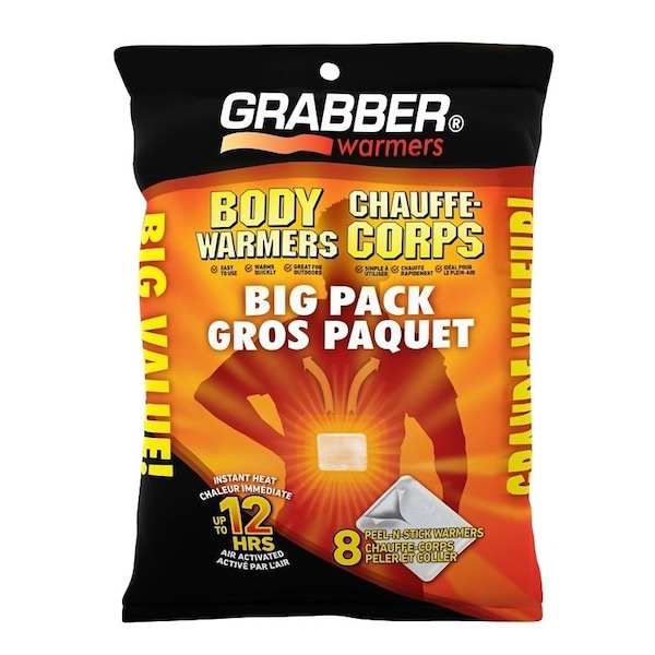 Grabber Warmer Grabber Warmers Disposable Adhesive Body Warmer, Nylon, Tan G801810 - main