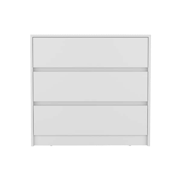 Homeroots 33" White Three Drawer Dresser 524955 - main
