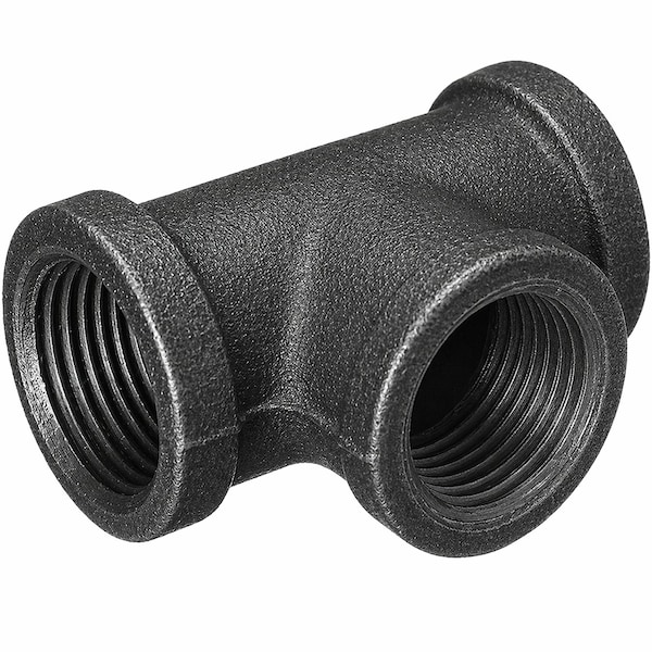 Ironwerks Designs 1/2" Iron Pipe Tee Fitting, 10PK IW-TEE-1/2-10 - main