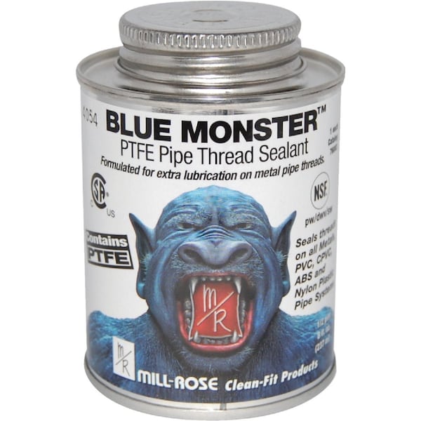 Blue Monster 4 Fl. Oz. White Industrial Grade PTFE Thread Sealant 76001 - main