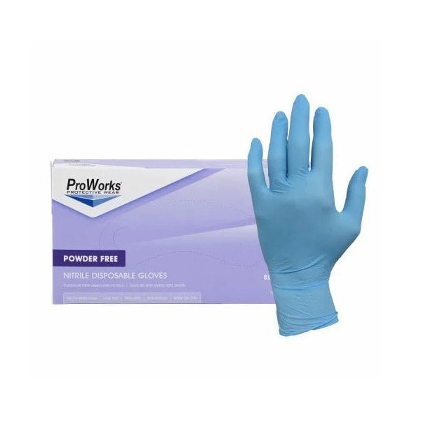 Safety Zone Nitrile Powder Free 3 mil Industrial Grade Gloves - Blue, Sm - Case of 1000 GL-N103FS - main