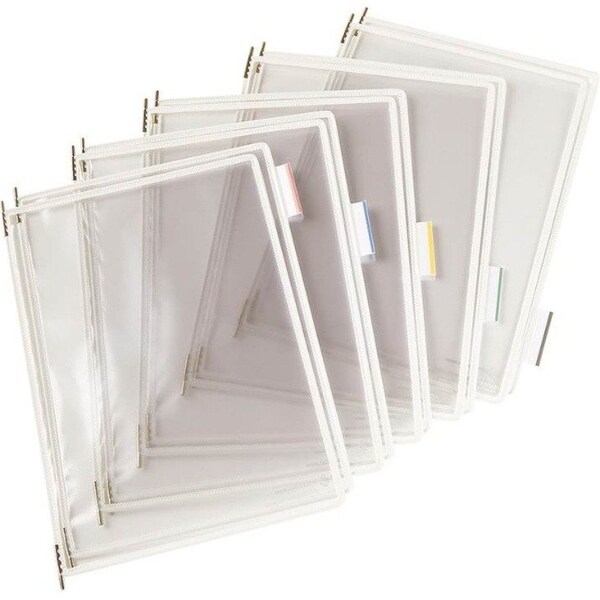Tarifold Pivoting Pocket Packs, 10 Pockets/Pack, White P020 - main