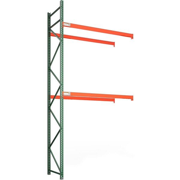 Global Industrial Bolted Teardrop Pallet Rack Add-On, 96"W x 42"D x 192"H, 5030 lbs Shelf Cap 412374 - main