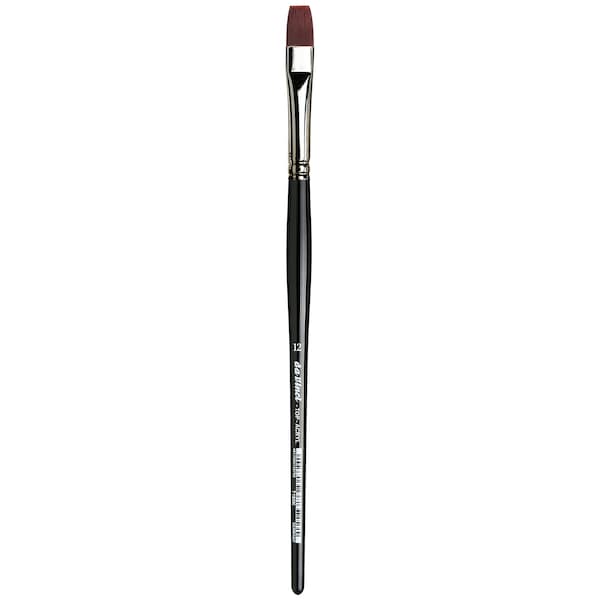 Da Vinci TOP-ACRYL Bright Red-Brown Brush, Synthetic, Acrylic & Oil, Flat, Series 7185K, Size 12 VA-7185K_12 - main