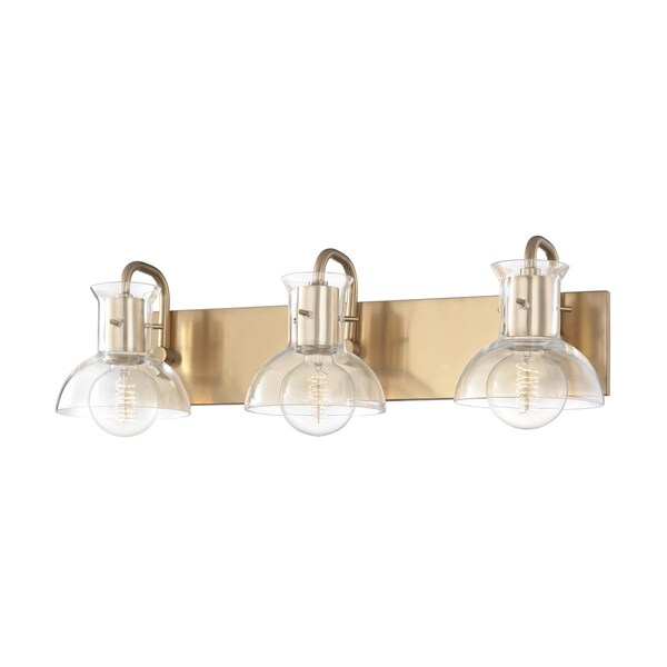 Mitzi Riley 3 Light Bath And Vanity 24 In. Aged Brass H111303-AGB - main