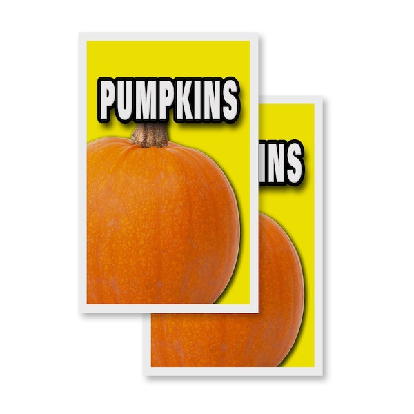 Signmission Pumpkins, Vinyl Decals Only 24 Inch x 36 Inch, Vinyl Decal, 2PK DSB-2436-2PACK-Pumpkins 1 - main