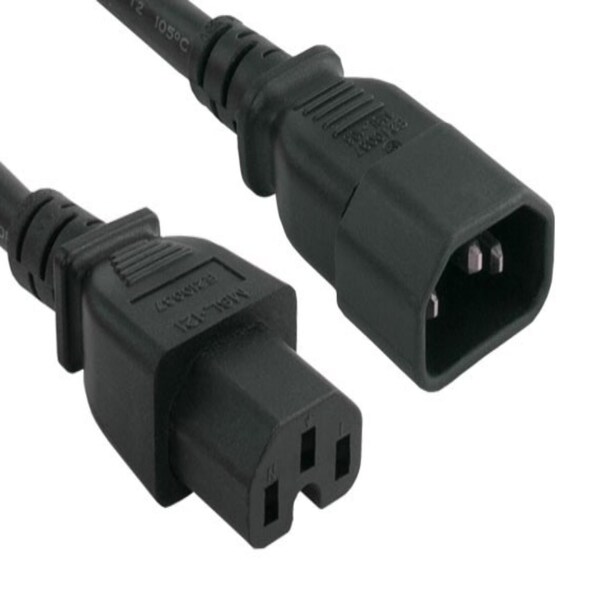 Sanoxy 15ft 14 AWG 15A 250V Power Cord IEC320 C14 to IEC320 C15 SNX-CBL-LDR-PW127-1215 - main