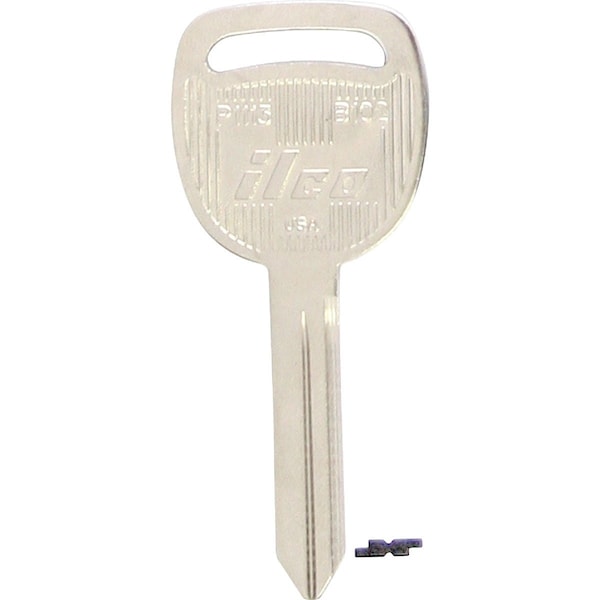 Ilco GM Nickel Plated Automotive Key B102 / P1113, 10PK IAL00000132 - main