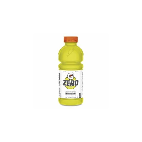 Gatorade Zero G Zero Sugar Ready-to-Drink Thirst Quencher, 20 oz, Bottle, Lemon-Lime, 24PK 308-04212 - main