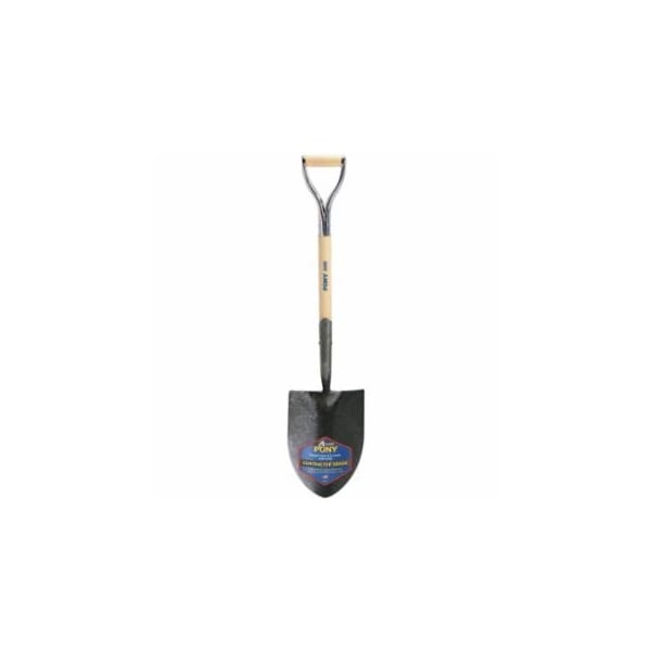 Jackson Professional Tools J-450, Series PONY Shovel, 8.75 in W x 11.5 in L Blade, 27 in L Armor D-Grip, White Ash 027-1201300 - main
