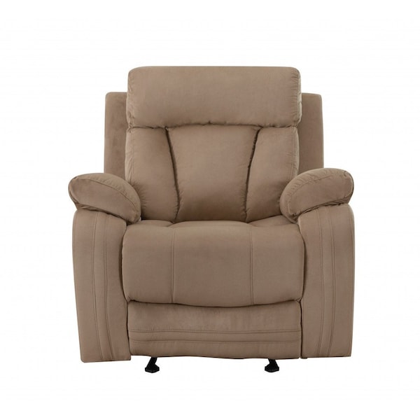 Homeroots 40" Modern Beige Fabric Chair 329385 - main