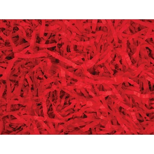 Nashville Wraps Red Color Tissue Paper Shred, 18 oz. Bag 4XRE - main