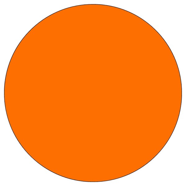 Sign Solutions Usa DG3 FLUOR .080 48'' Circle Sheeted Blank, FOR US08DFO48CIRBLANK - main