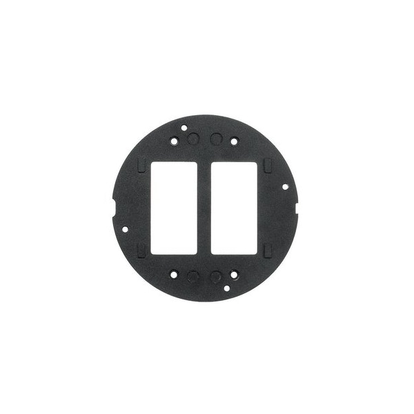 Hubbell Wiring SystemOne, Sub-Plate, Dual StyleLine Decorator Openings, Black S1SP - main