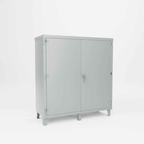 Pucel Super Heavy Duty Storage Cabinet, 60 in W x 24 in D x 66 in H, Gray SXHDSC-6060-24-3 - main