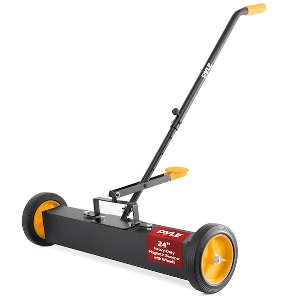 Pyle 24 in Rolling Magnetic Sweeper with Adjustable Handle PMCSR24 - main