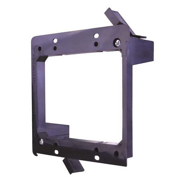 Vanco Old Work Rectangle PVC 2 gang Low Voltage Mounting Bracket Black MB2-AC - main