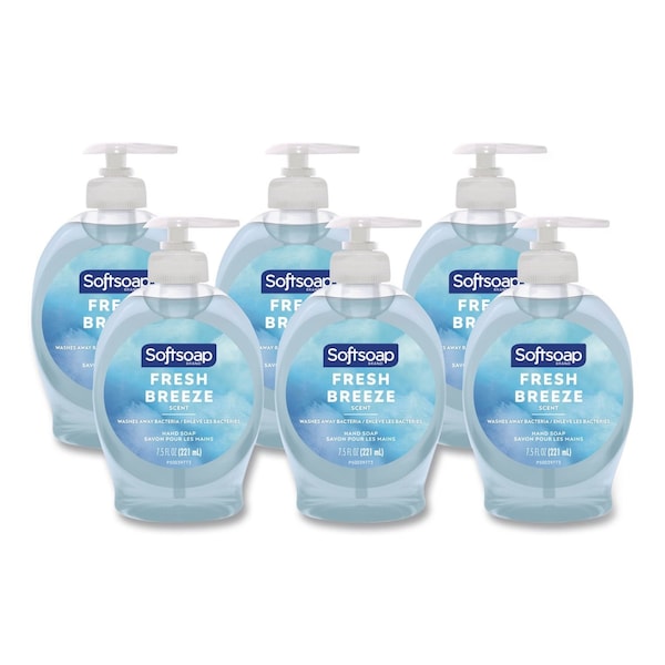 Softsoap Liquid Hand Soap Pumps, Fresh Breeze, 7.5 oz Pump Bottle, 6PK US04964A - main