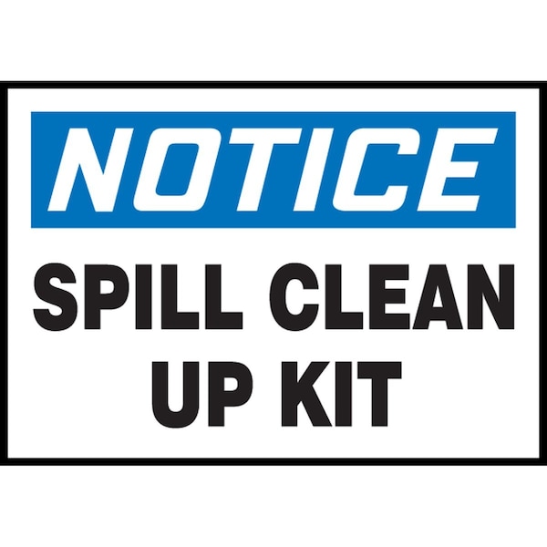 Accuform Notice Safety Label LCHL807XVE - main