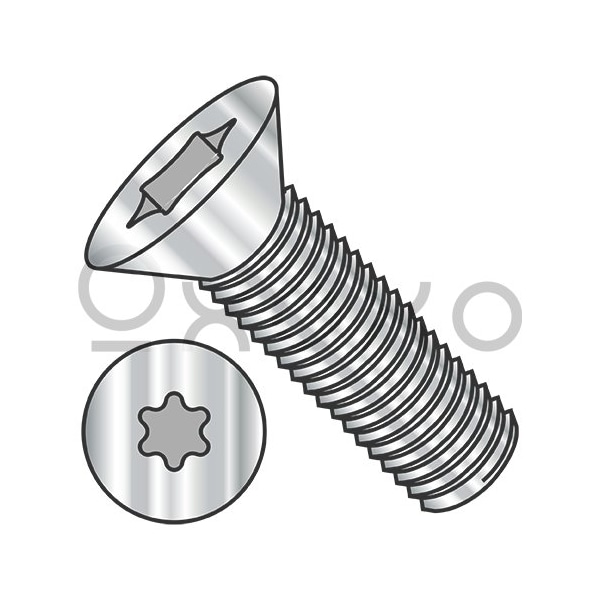 Oxoxo 8-32X5/8 6 Lobe Flat Machine Screw Fully Threaded 18 8 Stainless Steel, 5000PK 535708 - main