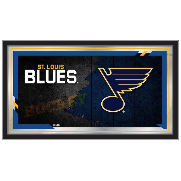 Holland Bar Stool Co St Louis Blues 15" x 26" Hockey Collector Mirror by Holland Bar Stool Company MColSTLBlu - main