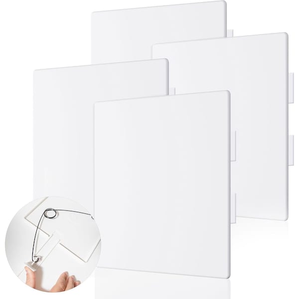 Morvat 12x12 Adjustable Spring Access Panel for Drywall & Ceiling, 4PK MOR-PAP-ADJ-SPRING-1212-4PACK-A - main