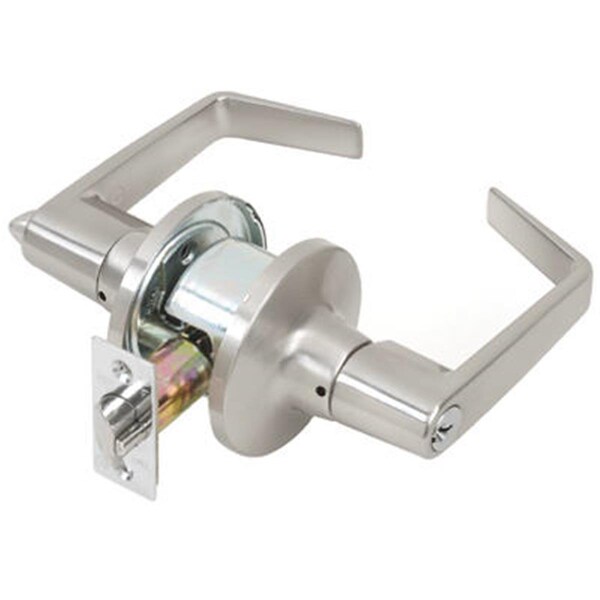 Tell CL100201 13 x 3.5 in. Light Duty Commercial Tubular Grade 2 Entry Lever 131025 - main